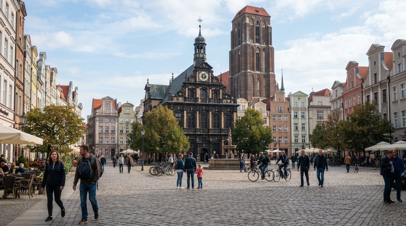 Nowe Miasto, Toruń : la moitié médiévale plus calme avec une vraie âme